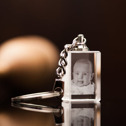 Baby Photo Crystal Keyring