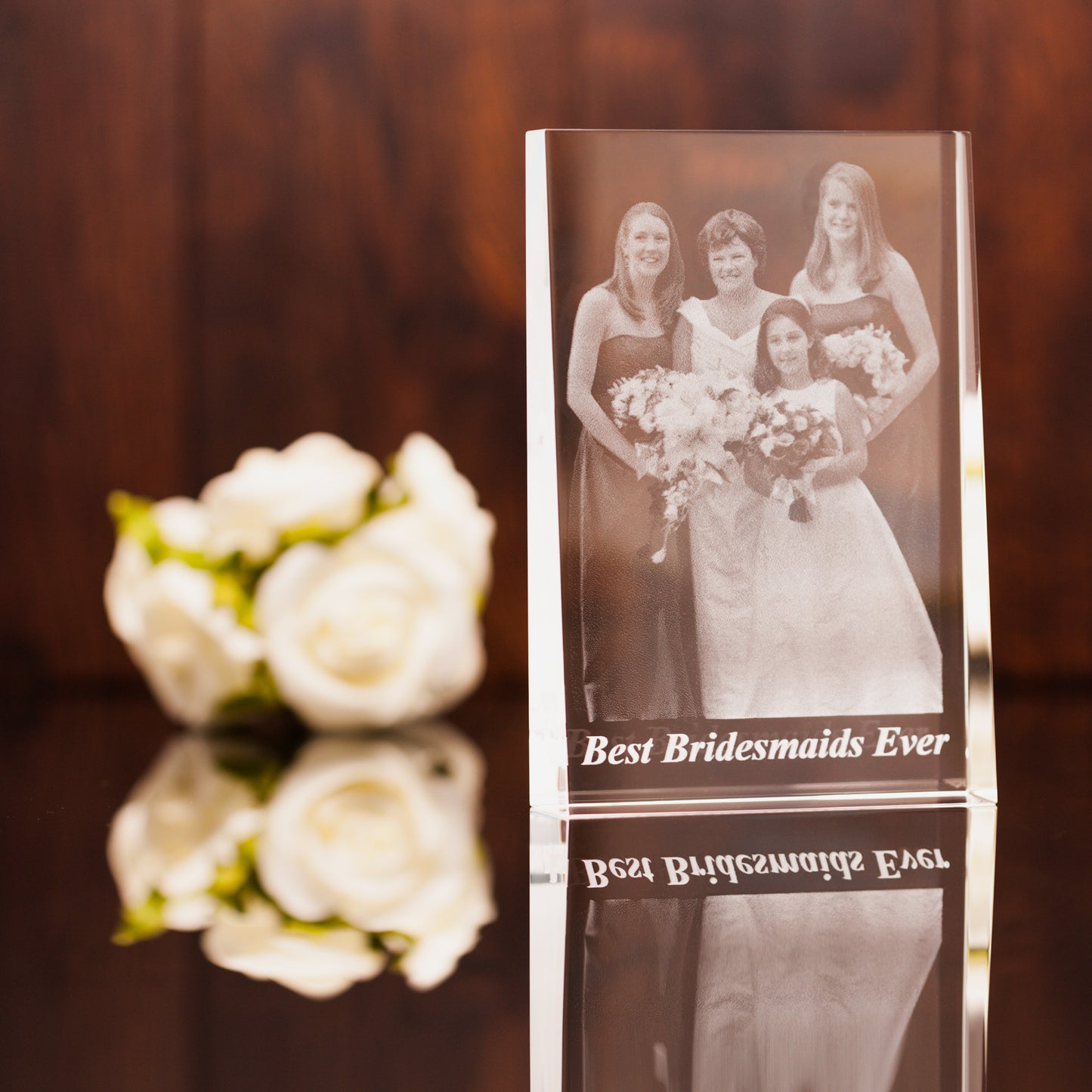 Bridesmaids Photo Crystal Gift