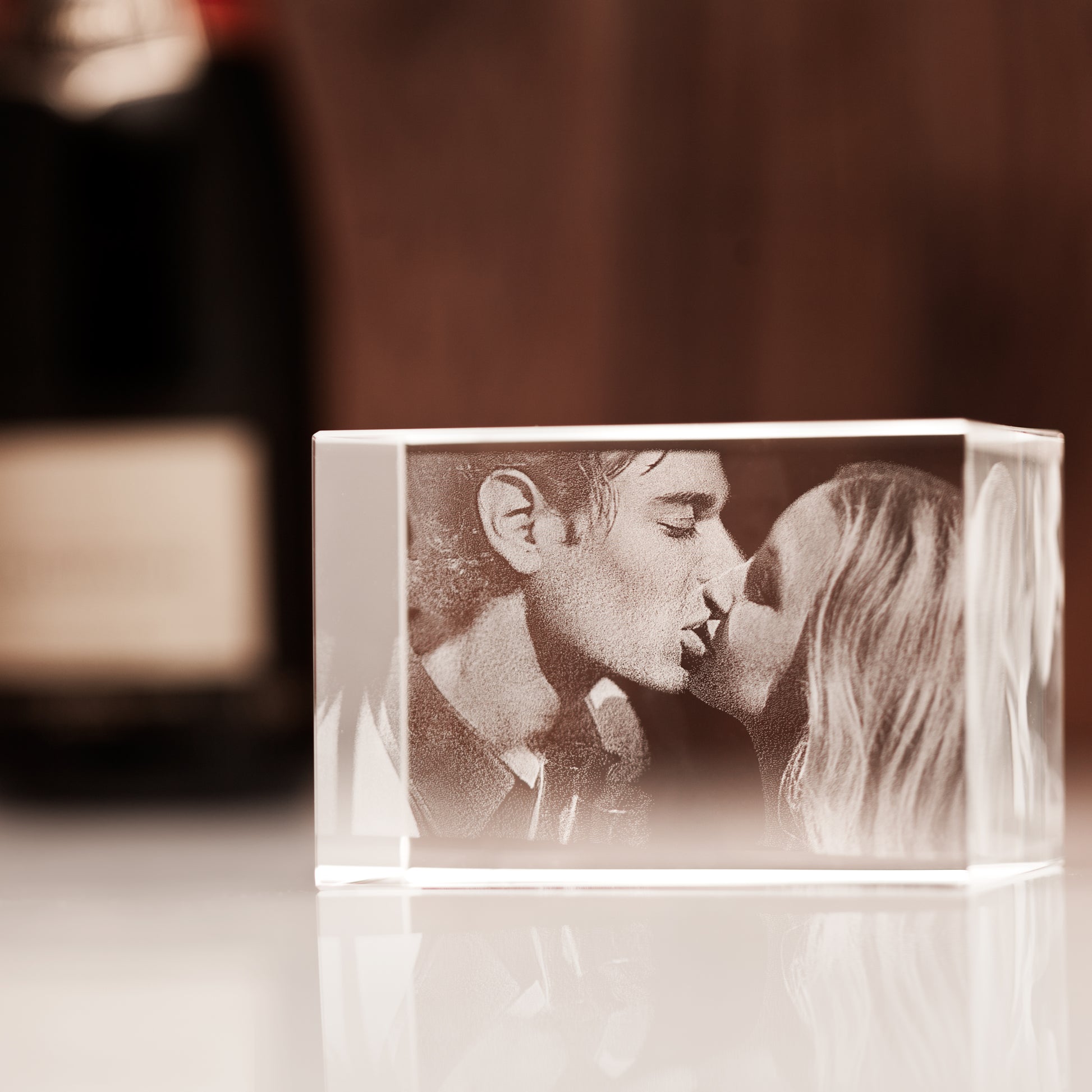 Kissing Photo Crystal